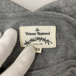 ヴィヴィアンウエストウッド Vivienne Westwood ANGLOMANIA 半袖ワンピース 15-01-542008 ワンピース ロゴ グレー 38サイズ 201LT-304