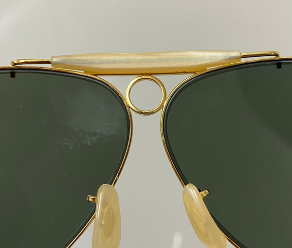 【中古】レイヴァン Ray Ban シューター Shooter 眼鏡・サングラス サングラス ロゴ ゴールド 201goods-353