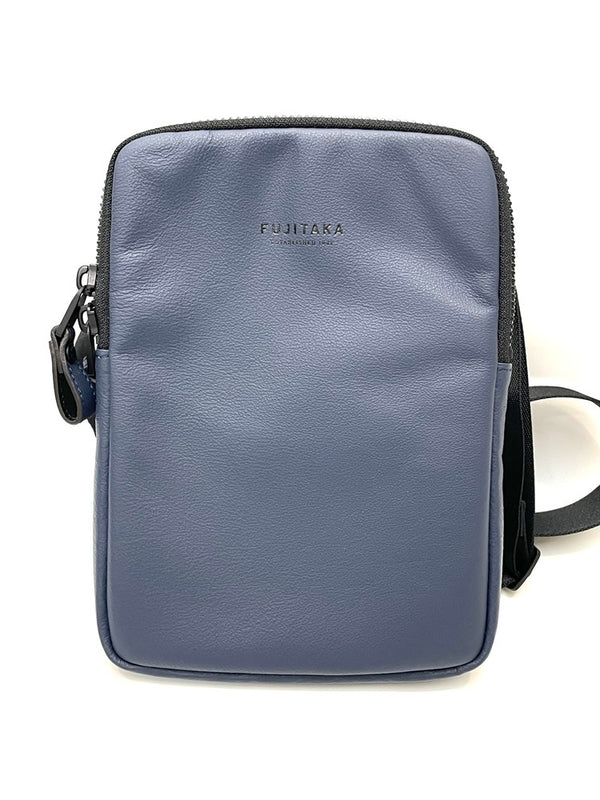 フジタカ FUJITAKA ロカス レザーショルダーバッグ ミニ 672101 メンズ ショルダーバッグ ネイビー 601bag-7