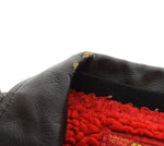 クリームソーダ CREAM SODA  80's 金タグ LEATHER DOUBLE RIDERS JACKET レザー ダブル ライダース ジャケット 80年代 80s 原宿 裏地ボア ジャケット ブラック 103MT-2883