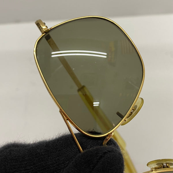 【曜日割引対象外】 【中古】ランドルフ Randolph 90's HGU-4P 5 1/2 MIL-S-25948J 眼鏡・サングラス サングラス ゴールド 201goods-800 VB