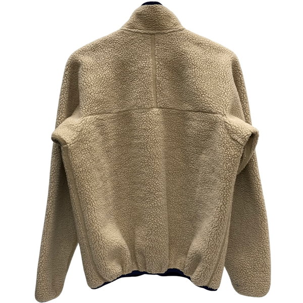 【曜日割引対象外】 パタゴニア PATAGONIA 90's USA製 レトロ カーディガン フリース ジャケット ベージュ Mサイズ 201MT-4635 VB