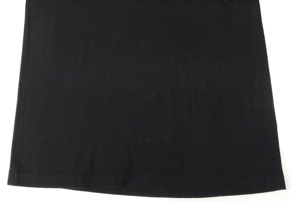 セントマイケル SAINT MICHAEL 21SS S/S TEE LOGO ロゴ Tシャツ チェーン刺繍 半袖 黒 SM-S21-0001-007 Tシャツ ロゴ ブラック Mサイズ 104MT-2005