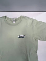パタゴニア PATAGONIA 90s Vintage ヴィンテージ Beneficial T's  USA製 オーバルロゴ プリントTシャツ Tシャツ グリーン Sサイズ 101MT-4737