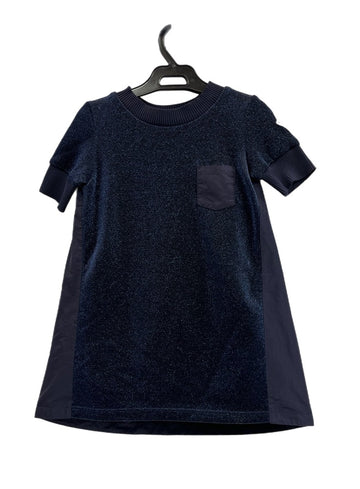 ★秋にぴったり★115 モンクレール　キッズ　真ん中ラメ入りキラキラワンピ ☆秋にぴったり☆115 モンクレール キッズ 真ん中ラメ入り