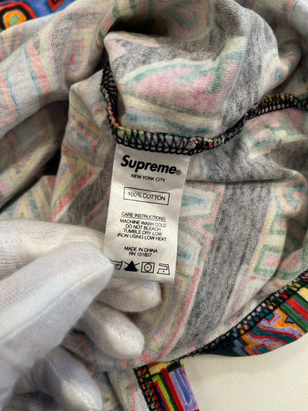 シュプリーム SUPREME 20AW Perspective L/S Top 総柄 グラフィック ロングスリーブ ロンT マルチカラー Sサイズ 101MT-5149