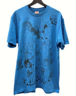 シュプリーム SUPREME 23AW Downtown Tee Faded Blue ダウンタウン Tシャツ フェイディド ブルー 半袖カットソー USA製 青 Tシャツ プリント ブルー Lサイズ 104MT-428