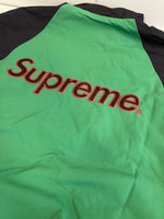 シュプリーム SUPREME 21AW SUPREME×New York Yankees Track Jacket ニューヨークヤンキーズ コラボ トラックジャケット ナイロンジャケット ロゴ刺繍 緑 ジャケット グリーン Mサイズ 101MT-5052