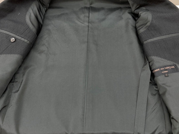 コムデギャルソン COMME des GARCONS HOMME TAILORED JACKET テーラード ジャケット 田中オム スーツ 黒 HS-08019M ジャケット 無地 ブラック Mサイズ 104MT-2091