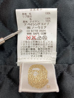 アベイシングエイプ A BATHING APE × EBBETS FIELD FLANNELS エベッツ フィールド フランネルズ ウール スタジャン 灰 6863-141-019 ジャケット 刺繍 グレー Mサイズ 104MT-2153