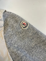 モンクレール MONCLER ニット切替 ダウンジャケット フード グレー サイズ0 ジャケット ベージュ 101MT-5437