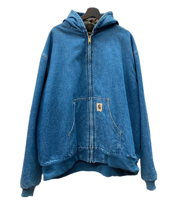 カーハート Carhartt DENIM ACTIVE JACKET デニム アクティブジャケット パーカー ブランケット 青 ジャケット 無地 ブルー 3XLサイズ 104MT-695