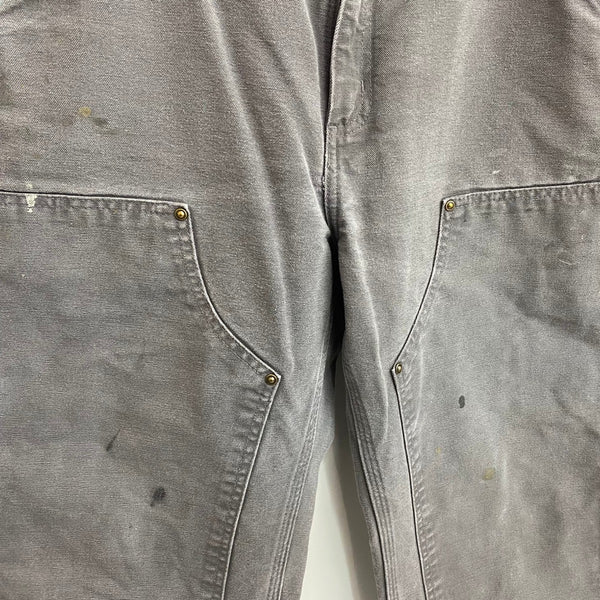 【曜日割引対象外】 カーハート Carhartt ダブルニー ダックパンツ カーゴパンツ グレー 33×32サイズ 201MB-1184 VB
