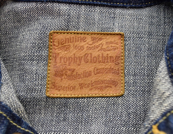 トロフィークロージング TROPHY CLOTHING 1605 DIRT DENIM JACKETデニムジャケット 青 ジャケット ブルー Mサイズ 103MT-1282