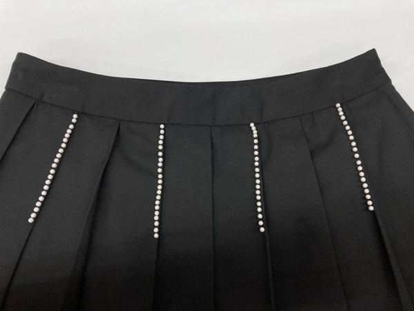アベイシングエイプ A BATHING APE ベイピー BAPY プリーツスカート PLEATS パール PEARL トレンド Y2K モード BLACK 黒 BPYSK9202XXXA スカート ライン ブラック Sサイズ 104LB-45