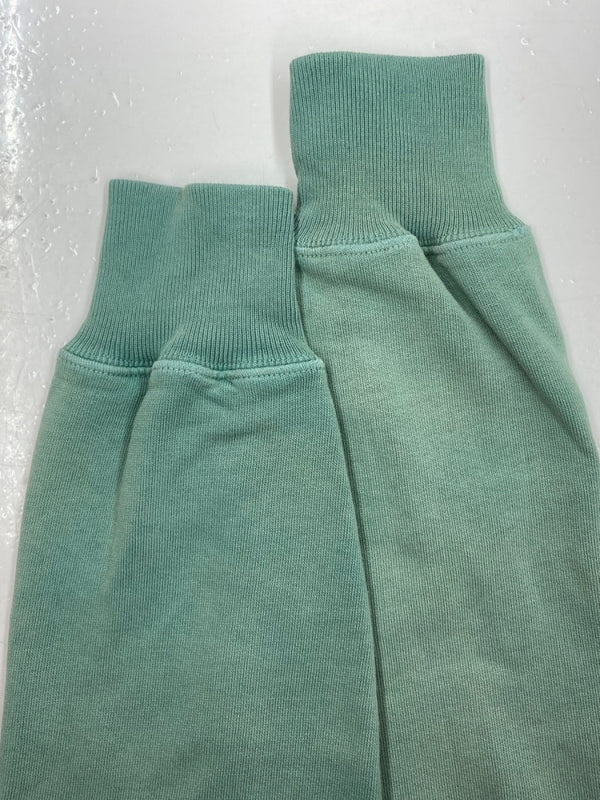 ダブルアールエル RRL PRINT LOGO SWEAT SHIRT プリント ロゴ スウェット シャツ トレーナー 加工 長袖 Ralph Lauren 緑 スウェット プリント グリーン Sサイズ 104MT-1487