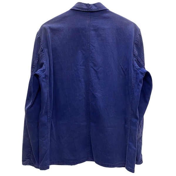 【曜日割引対象外】 ヴィンテージ vintage 40's 50's FRENCH MILITARY フランス軍 ヘリンボーン カバーオール ジャケット ネイビー 48サイズ 201MT-4479 VB