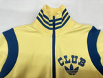 アディダス adidas 万国旗タグ トラックジャケット フルジップ トレフォイルロゴ CLUB Y2K フィリピン製 YELLOW 黄色 NAVY ネイビー 紺 184806 AGC002 ジャージ プリント イエロー 2XS 104LT-216