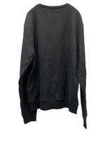 メゾンマルジェラ Maison Margiela  アップサイドダウンロゴ 刺繍 クルーネック スウェット S50GU0166 54 ブラック 601MT-42