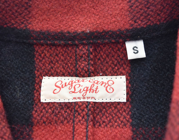 シュガーケーンライト   SUGAR CANE LIGHT WOOL CHECK UTILITY JACKET ウールチェック ユーティリティ ジャケット 赤 SC14035 ジャケット レッド Sサイズ 103MT-2446