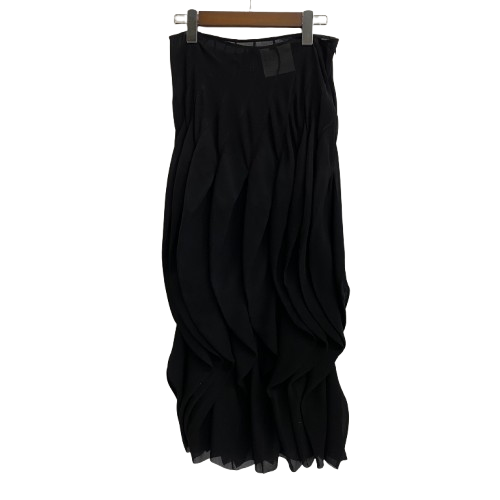 ジュンヤ ワタナベ JUNYA WATANABE COMME des GARCONS ドレートスカート JD-S002 スカート ブラック Sサイズ 201LB-95