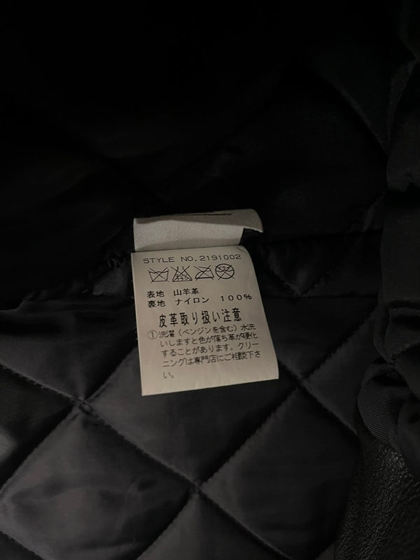 アビレックス AVIREX アヴィレックス レザージャケット J-4LIGHT ゴートレザー 2191002 ジャケット ブラック Mサイズ 101MT-4485