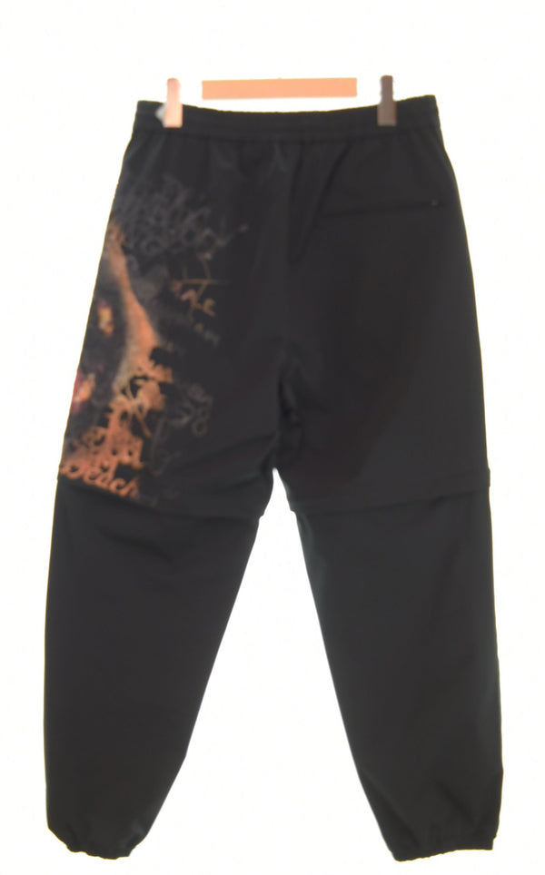 ダブレット doublet PRINTED CHAOS EMBROIDERY 2WAY PANTS トラックパンツ 黒 20SS10PT122 ボトムスその他 ブラック Mサイズ 103MB-375