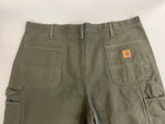 カーハート Carhartt Washed Duck Flannel Lined ウォッシュド ダック フランネル ラインド ペインターパンツ B111 MOS チノパン カーキ W40×L32 101MB-668