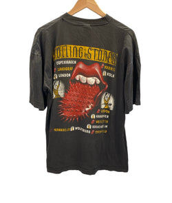 バンドTシャツ BAND-T Vintage ヴィンテージ The Rolling Stones voodoo loungespike tongue ローリングストーンズ スパイクタン XL Tシャツ ブラック LLサイズ 101MT-2726