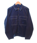 ハフ HUF MASON SHACKET コントラスト ステッチ ジャケット コットンツイル 24AW フレンチ ワーク ウェア  MASON SILVA ジャケット ネイビー Sサイズ 103MT-1778