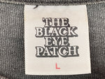 ブラックアイパッチ BlackEyePatch TEE 半袖 カットソー コットン クルーネック プルオーバー ロゴパッチ 刺繍 GRAY 灰色 Tシャツ ワンポイント グレー Lサイズ 104MT-1896