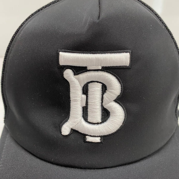 【中古】バーバリー Burberry メッシュキャップ 帽子 メンズ帽子 キャップ ブラック Mサイズ 201goods-724