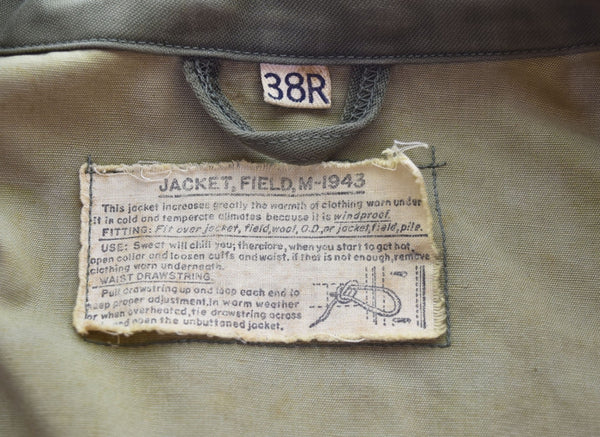 ミリタリー Military 40s アメリカ軍 M-43 フィールドジャケット 40's USARMY 38R ジャケット カーキ 103MT-2928