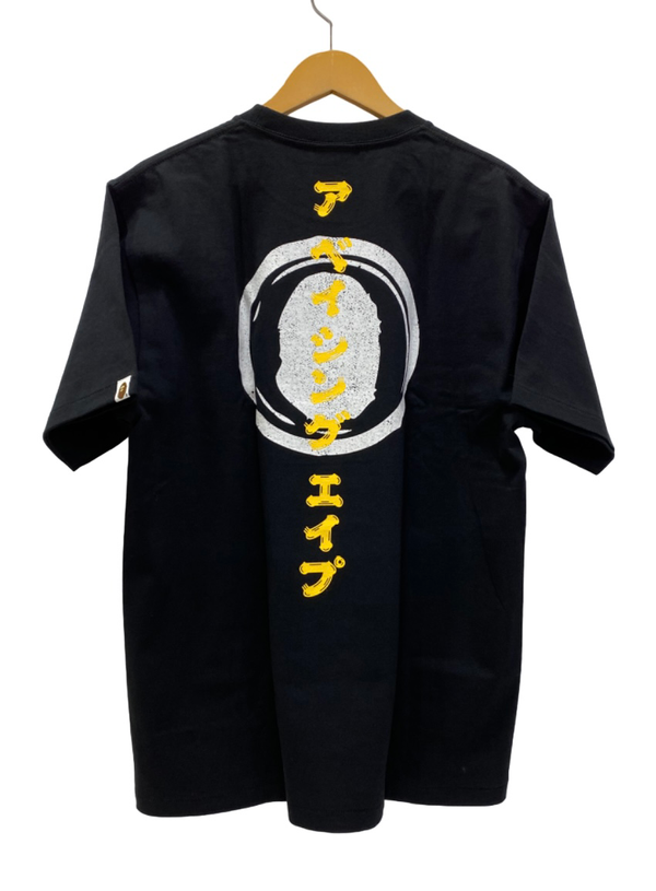 アベイシングエイプ A BATHING APE JAPANESE SEAL TEE 001TEK221076F Tシャツ ブラック Lサイズ