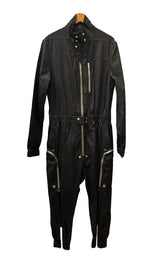 リックオウエンス Rick Owens BAUHAUS LARRY FLIGHTSUIT バウハウスラリーフライトスーツ ジャンプスーツ 黒 RU02B2553-TE つなぎ・オーバーオール ブラック 表記サイズUS42 101MB-642