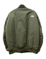 ザノースフェイス THE NORTH FACE INSULATION BOMBER JACEKT インサレーション ボンバー ジャケット ジップアップ MA-1 アウトドア アウター 緑 NY82132 ジャケット ロゴ カーキ Lサイズ 104MT-1782