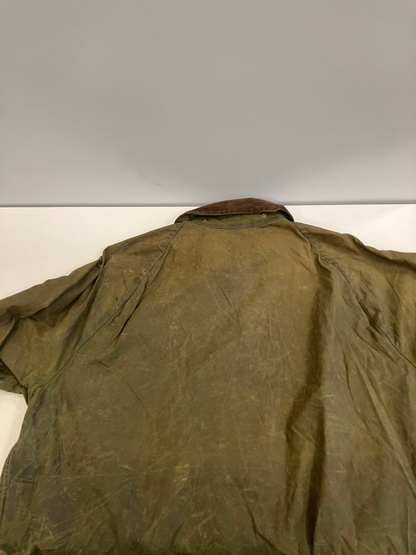 バブアー BARBOUR 90's 90年代 3ワラント BEAUFORT ビューフォート ワックス コットン オイルドジャケット ハーフコート VINTAGE ヴィンテージ A150 C46 ジャケット カーキ 101MT-5239