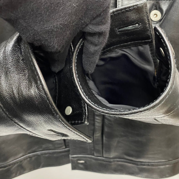 【曜日割引対象外】 ワイツーレザー Y'2 LEATHER ANILINE HORSE 1st Type G JACKET ジャケット ブラック 42サイズ 201MT-3637 VB