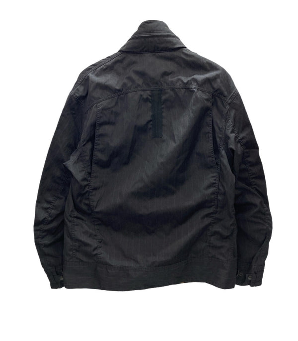 コムデギャルソン COMME des GARCONS JUNYA WATANABE MAN ラミーストライプジャケット 黒 フード WI-J023 ジャケット ブラック Mサイズ 101MT-3114