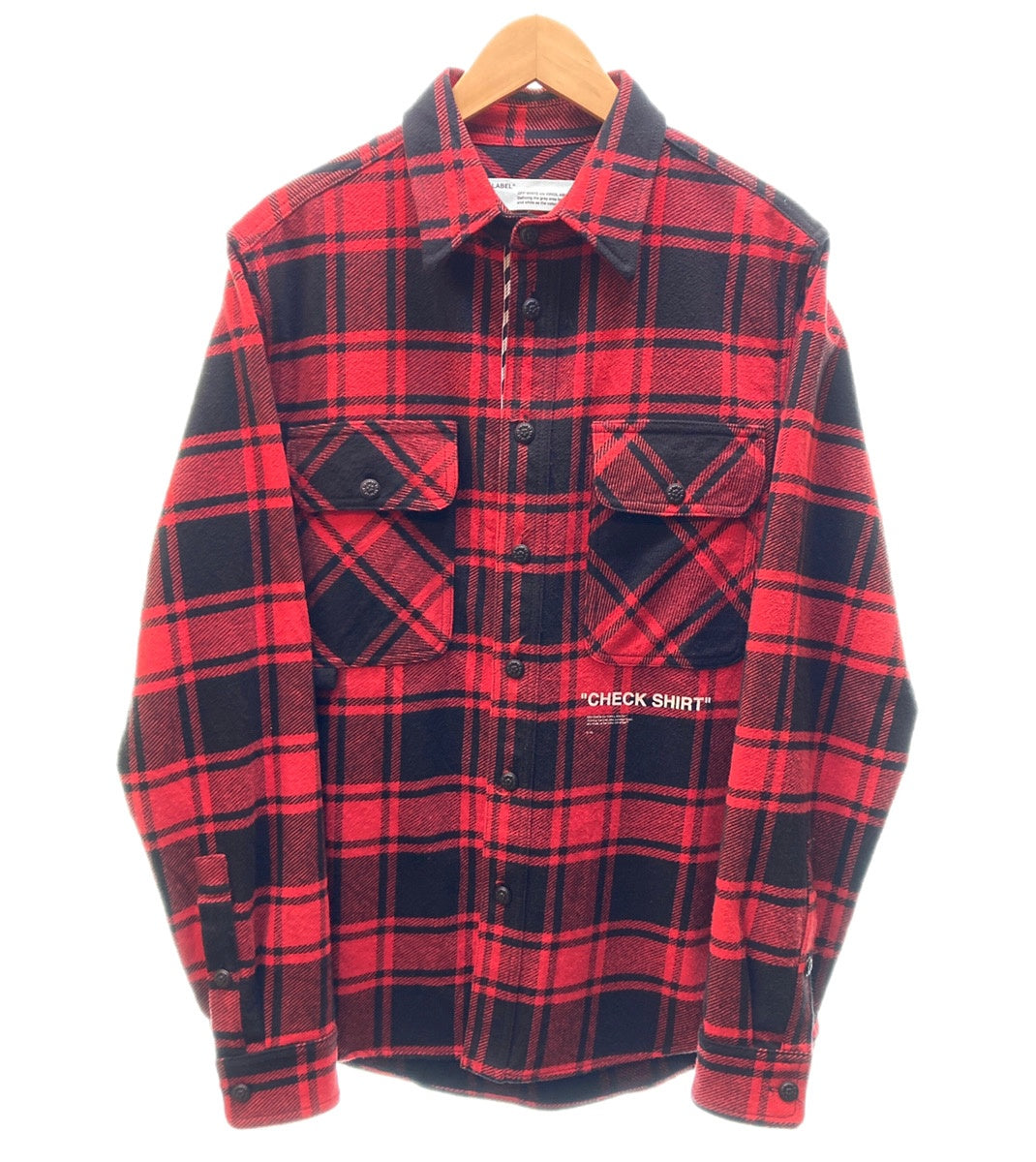 オフホワイト Off-White 18AW QUOTE FLANNEL SHIRT フランネル