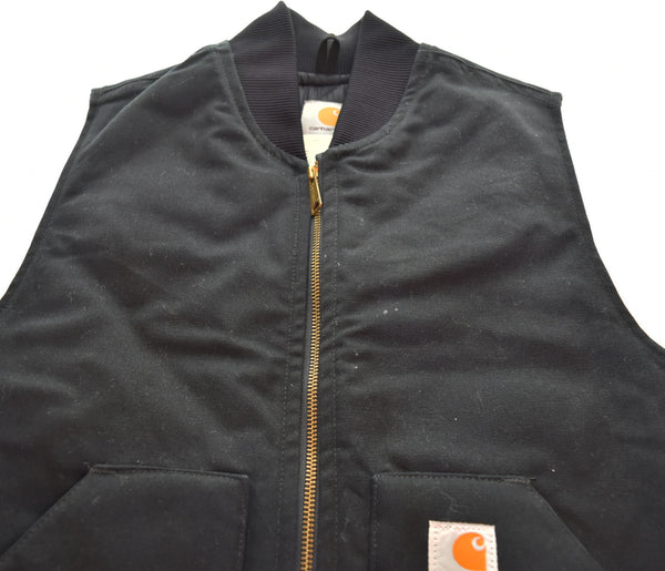 カーハート Carhartt  DUCK VEST ダック ベスト キルティング裏地 V01 ベスト ブラック Sサイズ 103MT-3054