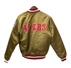 【曜日割引対象外】 スターター STARTAR 80's NFL 49ERS STAHL-URBAN ヴィンテージ ナイロンジャケット ゴールド Mサイズ 201MT-2875 VB