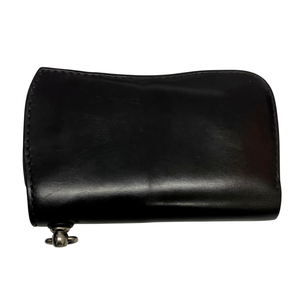 【曜日割引対象外】 レザーアイテム Leather items ショートウォレット 財布・ケース メンズ財布 ブラック 201goods-806 VB