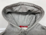 シュプリーム SUPREME 18AW Trademark Hooded Sweatshirt トレードマーク フーデッド スウェットシャツ フーディ プルオーバー ロゴ 刺繍 カナダ製 GRAY 灰色 パーカ ワンポイント グレー Mサイズ 104MT-1945