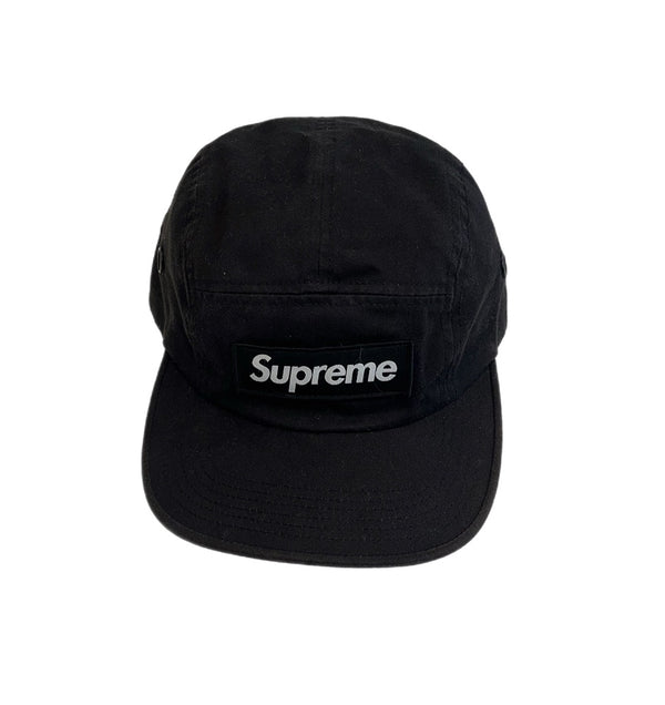 シュプリーム SUPREME Military Camp Cap Black Box Logo ミリタリーキャンプキャップ ボックスロゴ 黒 ジェットキャップ 帽子 メンズ帽子 キャップ ブラック 101hat-180