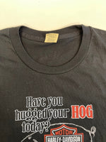 ハーレーダビッドソン Harley-Davidson 80s 80's SCREEN STAR HOG 豚 ヴィンテージTシャツ  Tシャツ ブラック Mサイズ 101MT-4935