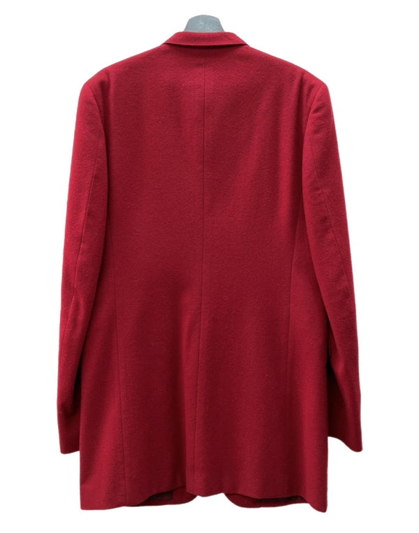 コムデギャルソン COMME des GARCONS HOMME 90s LONG JACKET ロング ジャケット 田中オム テーラード アーカイブ アウター 赤 IJ-04012M ジャケット 無地 レッド Mサイズ 104MT-2093