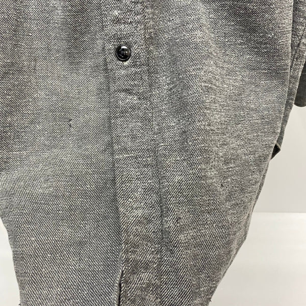 【曜日割引対象外】 ヴィンテージ vintage 40's President ワークシャツ ネルシャツ 長袖シャツ ブラック 16サイズ 201MT-4853 VB