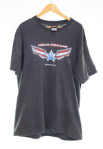 ハーレーダビッドソン Harley Davidson 2000年代 00's イーグル Eagle Tシャツ グレー Lサイズ 103MT-2842