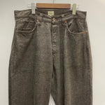 【曜日割引対象外】 ゴールド GOLD RECYCLED WASTE SUVIN COTTON YARN デニムパンツ GL42407A デニム ブラウン Mサイズ 201MB-965 VB